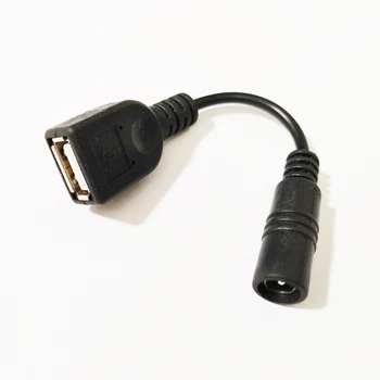 NCHTEK USB 2.0 Dişi DC 5.5x2.1mm Dişi Güç Kaynağı Uzatma Kablosu Adaptör Kablosu Hattı/Ücretsiz DHL Kargo / 200 ADET