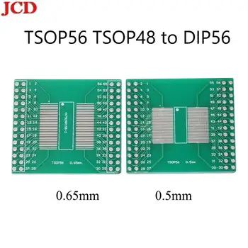 JCD Soket adaptör plakası PCB TSOP56 TSOP48 to DIP56 Adaptörü PCB kartı için AM29 serisi IC 0.5 mm 0.65 mm pitch transfer kartı