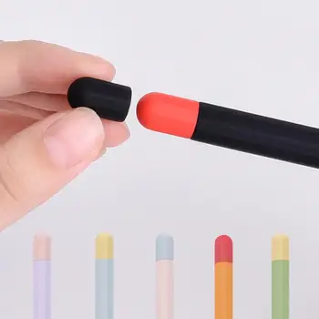Kontrast Renk Yumuşak silikon kılıf Apple Kalem için 1/2 Stylus Kalem koruyucu kılıf kaymaz Stylus Kalem Kutusu kapaklı