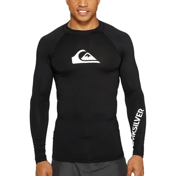 2023 Erkekler Sörf Uzun Kollu tişört Rashguard UV Koruma Mayo Sörf Dalış Spor Gömlek Yüzme Hızlı Kuru Tayt Elbise