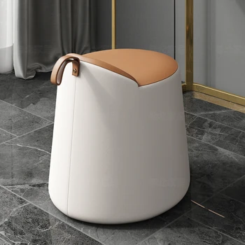 Vanity sandalye soyunma dışkı makyaj dışkı yatak odası ışık lüks İskandinav basit Modern Dresser dışkı kozmetik ayna dışkı