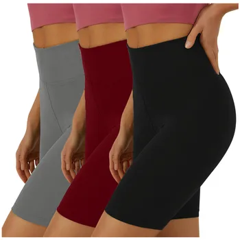 Yoga Koşu Yüksek Pantolon Bel Kısa Spor Atletik 3 adet Kadın Şort Açık Yoga Yoga Pantolon Flare Yoga Pantolon Kadınlar İçin Tayt
