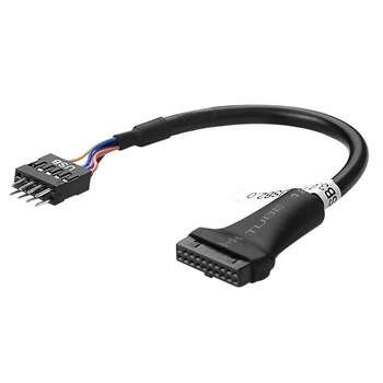Anakart 9pin USB 2.0 jumper yuvası USB 3.0 20Pin erkek dişi adaptör kablosu