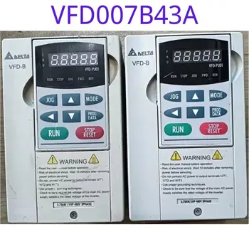 Kullanılan VFD-B serisi frekans dönüştürücü 0.75 kw üç fazlı 380V VFD007B43A fonksiyonu test edilmiştir ve sağlam