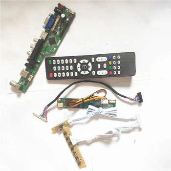 Için N121X4-L01 / L02 USB VGA HDMI Uyumlu AV RF lcd monitör T. V53 denetleyici kurulu LVDS 20Pin 1CCFL klavye + İnvertör + Uzaktan  