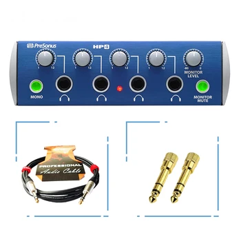 PreSonus HP4 4 yönlü kulaklık ayırıcı, profesyonel stüdyo kulaklık amplifikatörü. Sinyal gürültü oranı: >95dB
