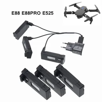 3.7 V 1800mAh RC drone pili ve Şarj Cihazı E88 E88PRO Ls-E525 E525 PRO RC Mini İha quadcopter Pil Aksesuarı