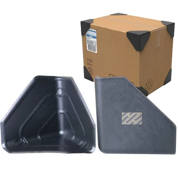 Ekspres Karton Kutu Köşe Muhafızları için 200 Adet siyah Plastik Üçgen Köşe Koruyucu Kapak