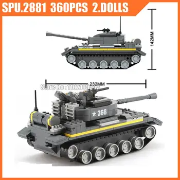 3660 360 adet Askeri Ağır Tanklar Zırhlı Araç Araba Ordu Silah Çocuk Yapı Taşı 2 Bebek Oyuncak Tuğla