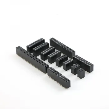 100 adet SMT 2.0 mm 2.0 Çift Sıralı Dişi Ayrılıkçı PCB kartı Pin Başlığı soketli konnektör 2 * 2/3/4/6/10/12/16/20 / 40pin 2*10