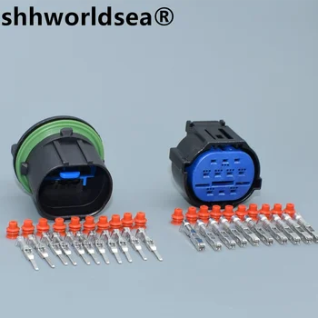 shhworldsea 10pin araba far fişi elektrikli otomatik soket dişi HP406-10021 kablo demeti kablo konektörü KİA Hyundai için