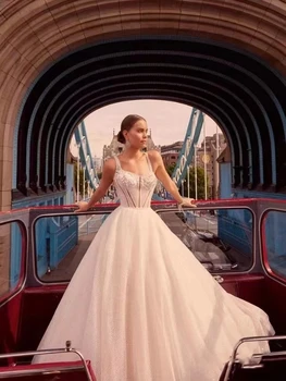 Yeni Korse Omuz Askısı A-line Moda işlemeli boncuk Çevik zarif yıldız etek vücut parti düğün elbisesi