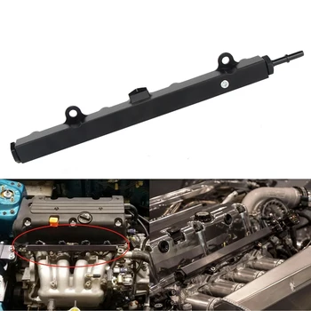 Motor Parçaları Yakıt Besleme Sistemi K Serisi siyah yakıt rayı takım alüminyum modifiye yakıt rayı HONDA / Acura K20-K24