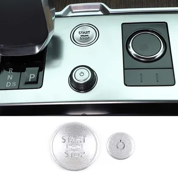 Land Rover Range Rover Vogue için / Spor 2023 Paslanmaz Çelik Araba Tek Parça Başlangıç Kontak Anahtarı düğme kapağı Etiket