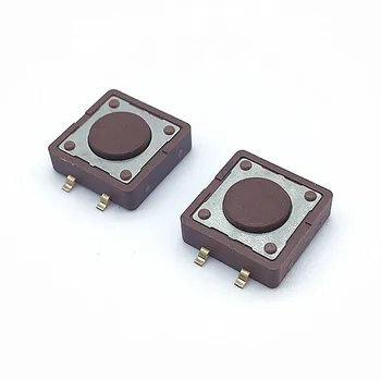 Yüksek Kalite 10 ADET PCB 12x12x4. 3mm Dokunsal İnceliğini Mini basmalı düğme anahtarı SMD 4pin Mikro anahtarı 12*12*4.3 MM DTSM-2