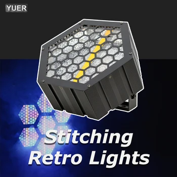 Strobe RGB yıkama etkisi ışık dikiş Retro flaş ışığı DMX kontrolü parti disko ışık DJ ekipmanları sahne etkisi aydınlatma