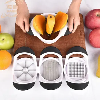 Plastik elma kesme aleti Elma Artefakt meyve eğme Mango Tart patates kesim Şeritler Mutfak Aracı