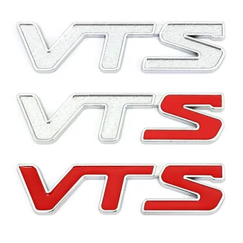 3D Metal Araba Çıkartmaları VTS Logosu Amblem Rozeti Gövde Çıkartmaları Citroen C2 C3 C4 C5 Berlingo Elysee Quatre Saxo C4L Xsara Picasso