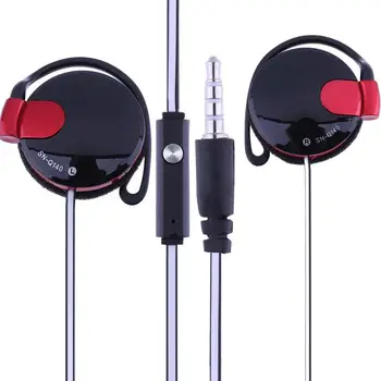 Mobil Kablolu Kulaklıklar 3.5 mm Spor Kulaklık Bas Telefon Kulaklık Stereo Kulaklık Mic Müzik Kulaklık İçin Huawei