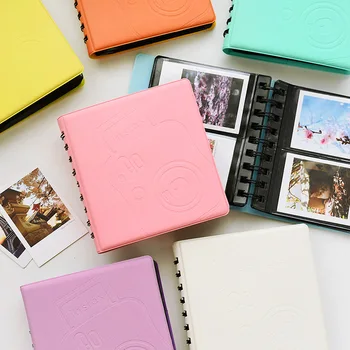 Polaroid 3 inç Kağıt Fotoğraf Özel 68 ekleme Albümü Makaron Bobin Albümü Hurda Kitap Fotocard Bağlayıcı Karalama Defteri Albümü