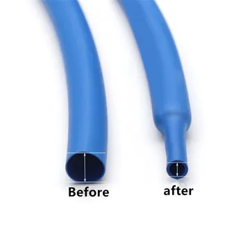 2: 1 mavi ısı Shrink Heatshrink boru tüp Sleeving Wrap tel 0.6 mm 0.8 mm 1mm 1.5 mm 2mm 2.5 mm 3mm 3.5 mm 4mm 4.5 mm