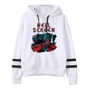 Hellscreen Hoodie Tişörtü Casual Şık Kpop Kadın Erkek Streetwear Yüksek Sokak Kazaklar Hoodies Harajuku Moda Oyunu