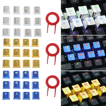Metal Kaplama PBT DIY 12 Keycaps Mekanik Klavye için klavye tuş çektirme ile