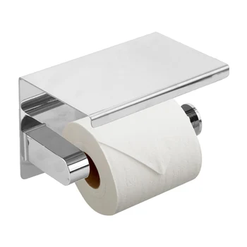 Banyo Aksesuarları Duvara Monte Telefon Depolama Rafı paslanmaz çelik tuvalet kağıdı tutucusu tuvalet kağıdı Tutucu
