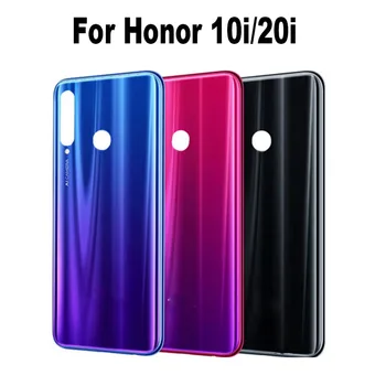 Yeni Huawei Onur 10i 20i Pil Kapağı Arka Konut Cam Panel Arka Kapı Kasa