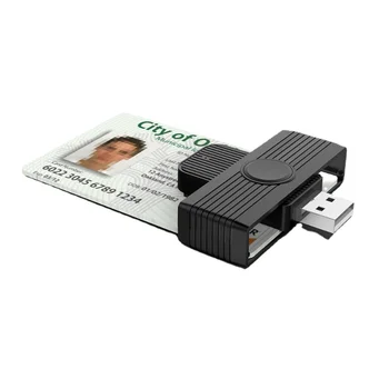 CR318 USB Akıllı Kart Okuyucu Banka Kartı için SIM KİMLİK CAC Konnektör Adaptörü PC için