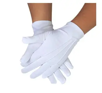 10 çift Üç mukavemetli beyaz emek sigortası ince görgü kuralları resepsiyon wenwan daire geçit askeri güvenlik performans eldivenleri