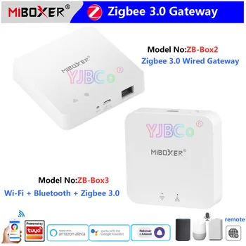 Miboxer Zigbee 3.0 Bluetooth Ağ Geçidi WiFi Led Denetleyici ZB-Box2/ZB-Box3 Zigbee Lambaları, Kontrolörleri, App / Ses / Uzaktan Kumanda