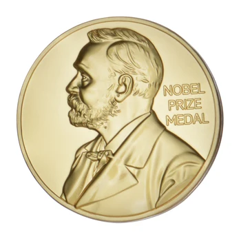 Nobier Edebiyat Ödülü Çapı 5 cm Metal Mücadelesi Coin Ltself Can DIY Kazınmış Isim