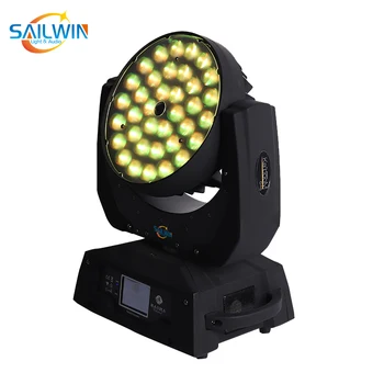 Sailwin sahne ışığı 36x10W 4in1 RGBW ZOOM LED hareketli kafa yıkama ışık DJ aydınlatma kulübü olay