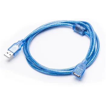 200 adet Mavi 5FT 10FT 0.5 M / 1 M/1.5 M/3 M/5 M USB 2.0 A Dişi A Erkek M uzatma kablo USB 2.0 Uzatma A / M A / F Kablo