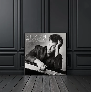 Billy Joel-Greatest Hits 1 & 2 Müzik Albüm Kapağı Posteri Tuval Baskı Rap Hip Hop Müzik Yıldız Şarkıcı Posteri