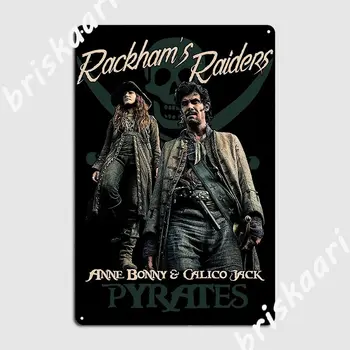 Siyah Yelken Rackham S Raiders Poster Metal Plak Duvar Dekor Sinema Garaj Bar Mağara Dekorasyon Tabela Posteri