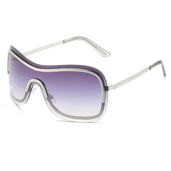 Büyük boy Spor erkek Bisiklet güneş gözlüğü Punk Tek Parça Gözlüğü Kadın 2000 Marka Tasarımcı güneş gözlüğü Y2k Güneş Gözlüğü