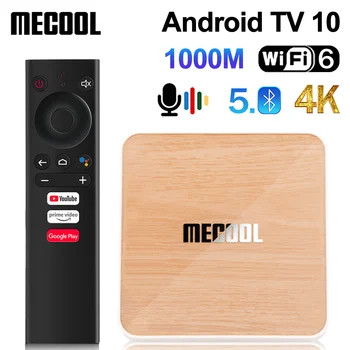 Orijinal Mecool KM6 Android10 akıllı tv kutusu Amlogic S905X4 4G32G 4G64G WıFı6 AV1 4KHDR BT5. 0 Youtube Netflix TV Öneki