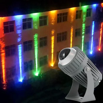LED çim ışığı 10W Duvar Yıkayıcı Su Geçirmez Projektörler Dar noktasal ışın demeti Lamba Açık RGB Peyzaj Denetleyicisi İle AC100-240V