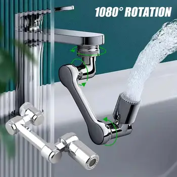 Paslanmaz Çelik Döner Robotik Kol Döner Uzatma Musluk Banyo Aksesuarları Mutfak lavabo musluğu Fıskiye Memesi
