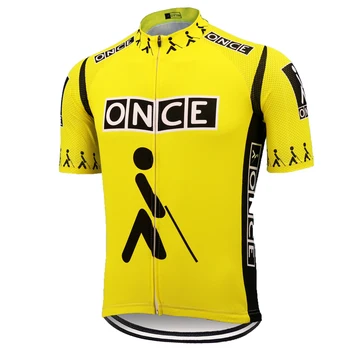 BİR KEZ sarı Bisiklet jersey erkekler ropa ciclismo mtb jersey takım bisiklet giyim açık spor bisiklet giyim