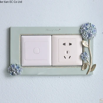 1 / adet ışık anahtarı çıkartmalar ev çift anahtarı çıkartmalar modern minimalist soket koruyucu kılıf oturma oda duvar dekorasyonu