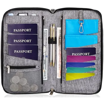 Moda seyahat cüzdanı Açık kart tutucu Pasaport Kapağı Belge saklama çantası Uçak bileti Klip Taşınabilir el çantası