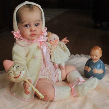 RGB Yeni 22 İnç Huxley Yürümeye Başlayan Bebek Boş Yeniden Doğmuş Bebek Kiti Sınırlı Tükendi Boyasız Bitmemiş Boş DIY Kiti