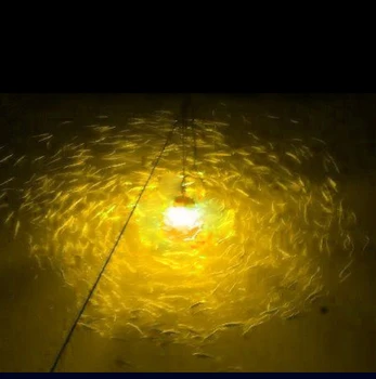 52LEDs 15° 12VDC AC110-240V LED Sualtı Gece balıkçı ışığı Cazibesi Çekmek için Yem ve Balık Gece balıkçı ışığı