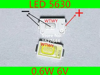 50 ADET SAMSUNG LED LCD TV / monitör arka ışık uygulaması LED arka ışık boncuk 0.6 W 6V 5630 soğuk beyaz