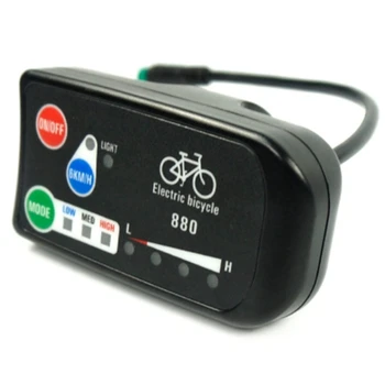 Elektrikli bisiklet ekranı 36V 48V Ebike Ligent Kontrol Paneli lcd ekran LED880 Su Geçirmez Denetleyici KT