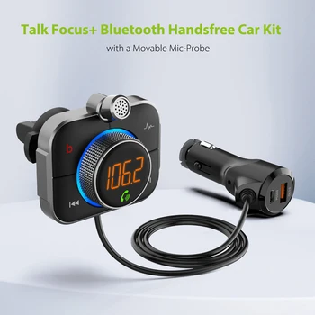 FM Verici araba şarjı Hızlı Şarj 3.0 Çift USB Hızlı Şarj Bluetooth 5.0 Müzik MP3 Çalar Kablosuz eller serbest araç kiti