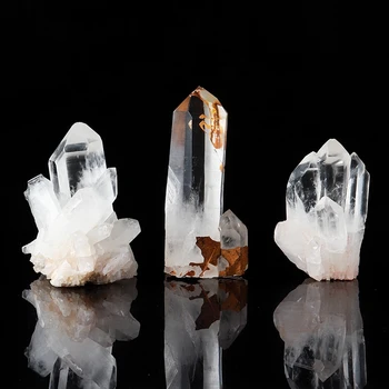 1000g Doğal Lucencyn Kristal Kuvars Küme Numune Şifa Mineral Ham Taş Dekor Ev Dekor El Sanatları